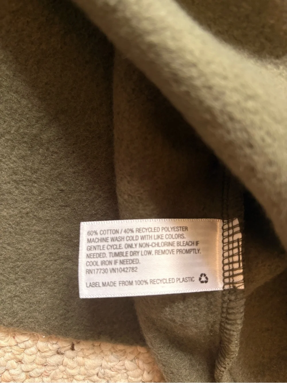Wild Fable Olive Cropped Hoodie - Picture 7 of 7
